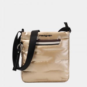 Beige Women's Hedgren Cushy Crossbody Bags | ZQA4138YN