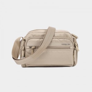 Beige Women's Hedgren Emily Crossbody Bags | TVF5676PI