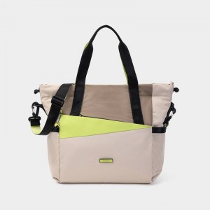 Beige Women's Hedgren Galactic Tote Bags | EZU7653RQ