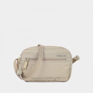 Beige Women's Hedgren Maia Crossbody Bags | YEQ442UL