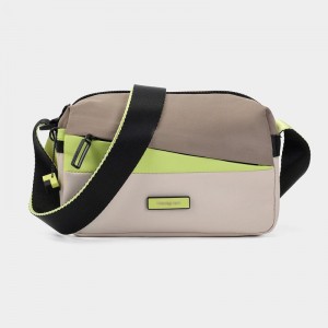 Beige Women's Hedgren Neutron Small Crossbody Bags | IVC3198VW