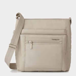 Beige Women's Hedgren Orva Shoulder Bags | SEB6252ZY