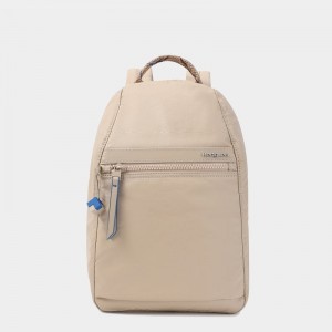 Beige Women's Hedgren Vogue Rfid Backpacks | TYX7644DR