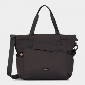 Black Women's Hedgren Galactic Tote Bags | OBI522AN