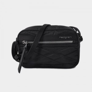 Black Women's Hedgren Maia Crossbody Bags | VBR7619CH