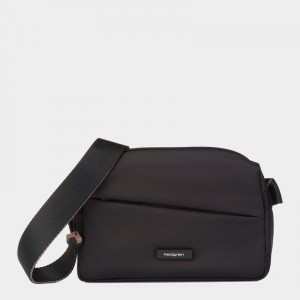 Black Women's Hedgren Neutron Small Crossbody Bags | DUK8846WD