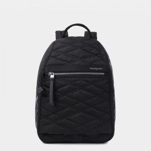 Black Women's Hedgren Vogue Rfid Backpacks | IND1096GJ