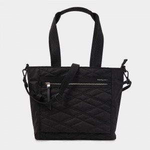 Black Women's Hedgren Zoe Medium Rfid Tote Bags | CLY7491GP