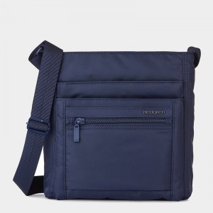 Dark Blue Women's Hedgren Orva Shoulder Bags | LHL7871JN