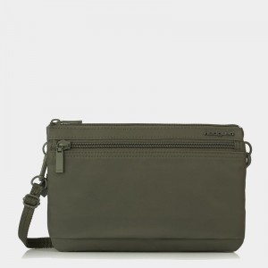 Dark Green Women's Hedgren Emma Crossbody Bags | KRZ688JP