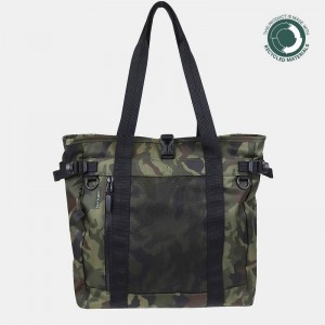 Green Black Women's Hedgren Summit Sustainably Made Tote Bags | UAD2192PM