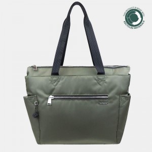 Green Women's Hedgren Margaret Sustainably Made Tote Bags | QQG7761SF