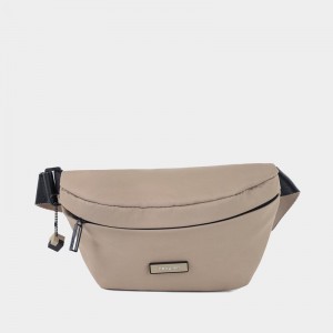 Grey Beige Women's Hedgren Halo Belt Bags | JLR2036AK