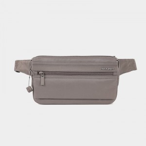 Grey Brown Women's Hedgren Asarum Belt Bags | YUE9389ZM