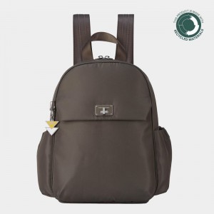 Grey Brown Women's Hedgren Balanced Backpacks | NPA5684OZ