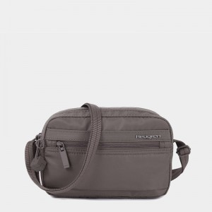 Grey Brown Women's Hedgren Maia Crossbody Bags | KLZ6931TT