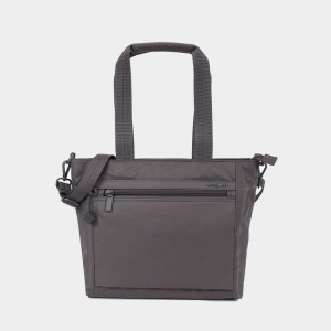 Grey Brown Women's Hedgren Zoe Tote Bags | QCX132AE