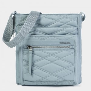 Light Blue Women's Hedgren Orva Crossbody Bags | IGL906RL