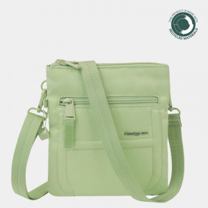 Light Green Women's Hedgren Helm Crossbody Bags | ZCP4684OY