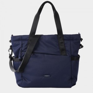 Navy Women's Hedgren Galactic Tote Bags | GRE304JN