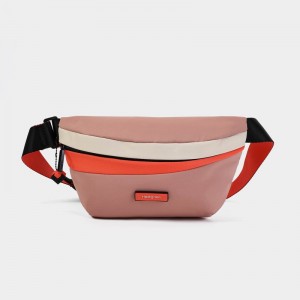 Pink Orange Women's Hedgren Halo Belt Bags | XNJ2645DI