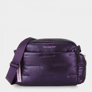 Purple Deep Blue Women's Hedgren Cozy Shoulder Bags | JMO9852CC