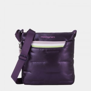 Purple Deep Blue Women's Hedgren Cushy Crossbody Bags | CAK617IW