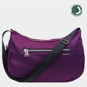 Purple Women's Hedgren Ann Crossbody Bags | DBT4067NE