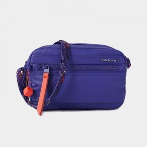 Royal Blue Women's Hedgren Maia Crossbody Bags | UZX2415YQ