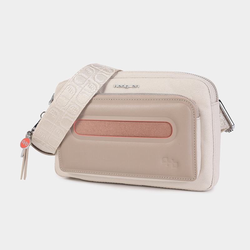 Beige Women's Hedgren Americano Belt Bags | IXN4647ZE