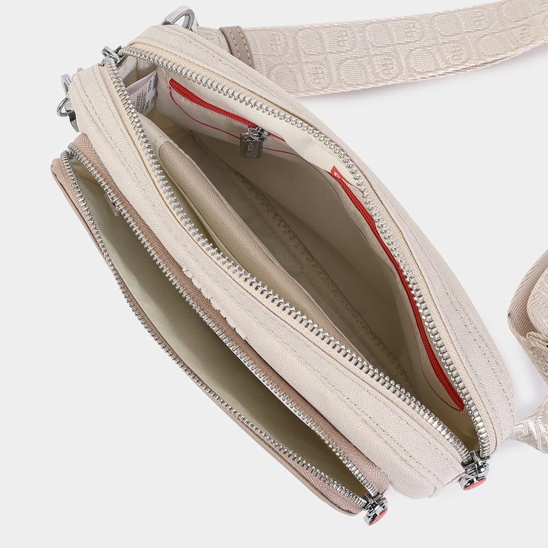 Beige Women's Hedgren Americano Belt Bags | IXN4647ZE