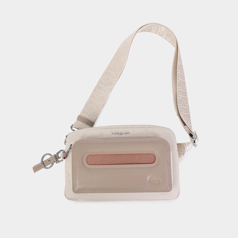 Beige Women's Hedgren Americano Belt Bags | IXN4647ZE