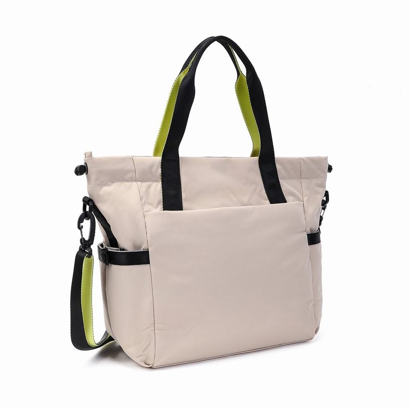 Beige Women's Hedgren Galactic Tote Bags | EZU7653RQ