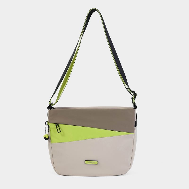 Beige Women's Hedgren Gravity Crossbody Bags | FQJ527NF