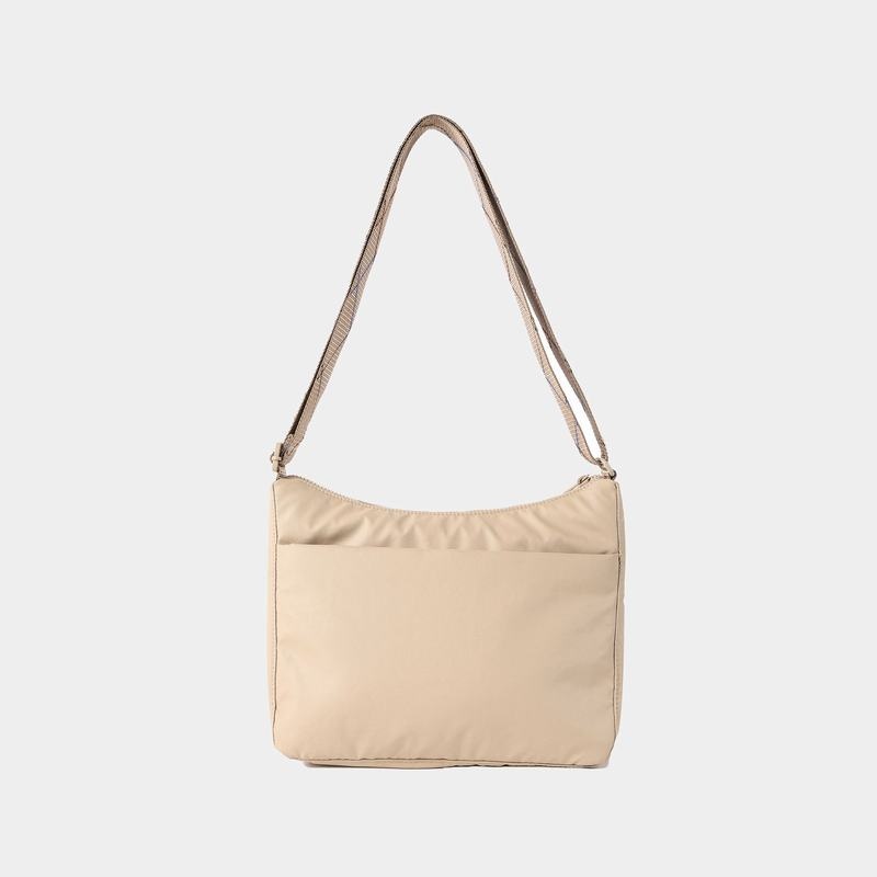 Beige Women's Hedgren Harper's Rfid Shoulder Bags | BOO2322NH