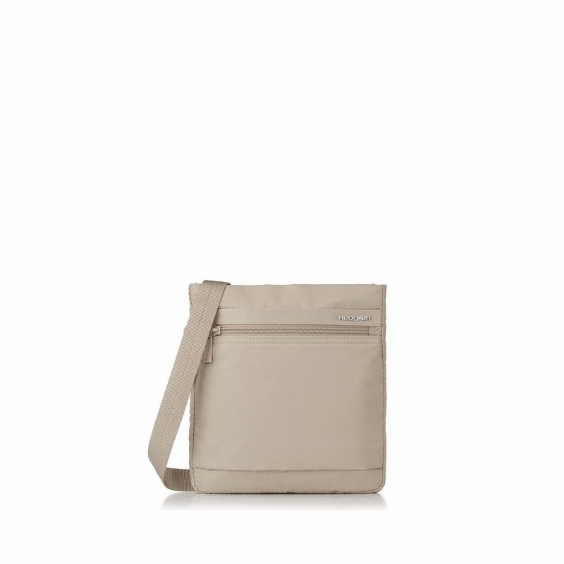 Beige Women\'s Hedgren Leonce Shoulder Bags | JER9697KA