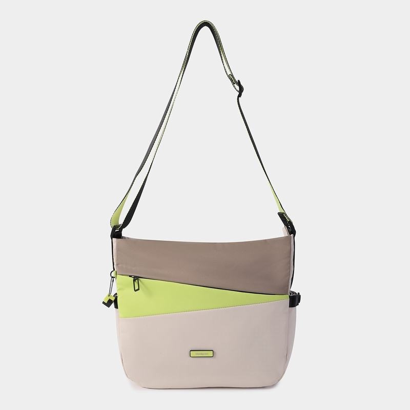 Beige Women's Hedgren Milky Way Crossbody Bags | WAU231ZX