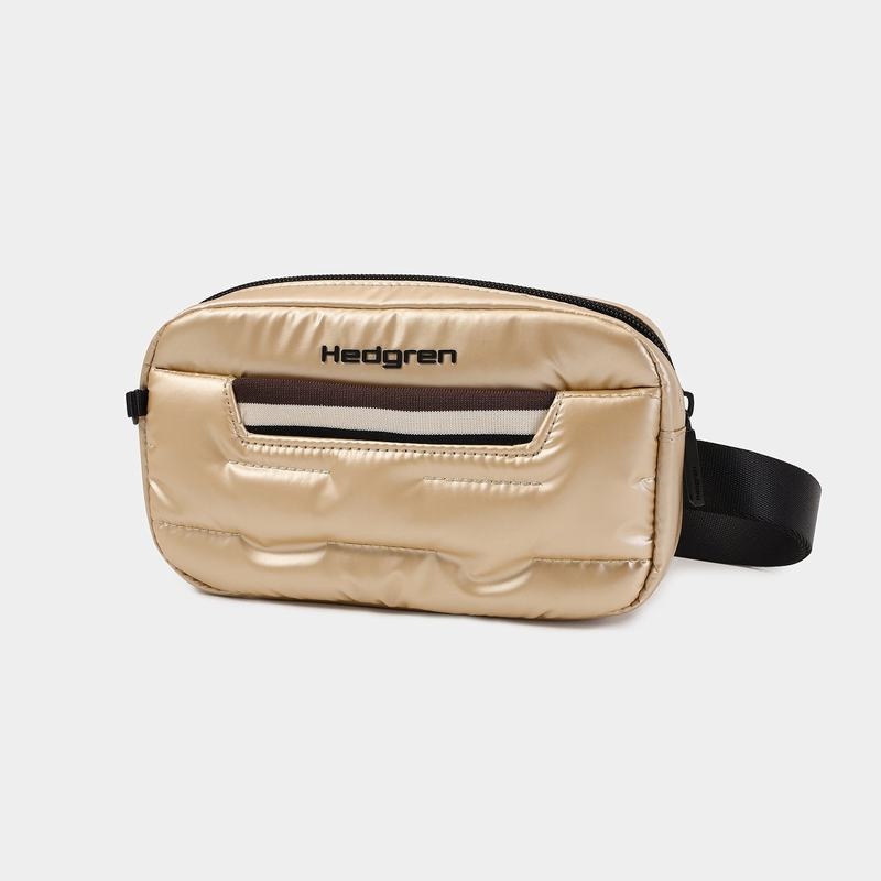 Beige Women's Hedgren Snug Belt Bags | GQR3818VQ