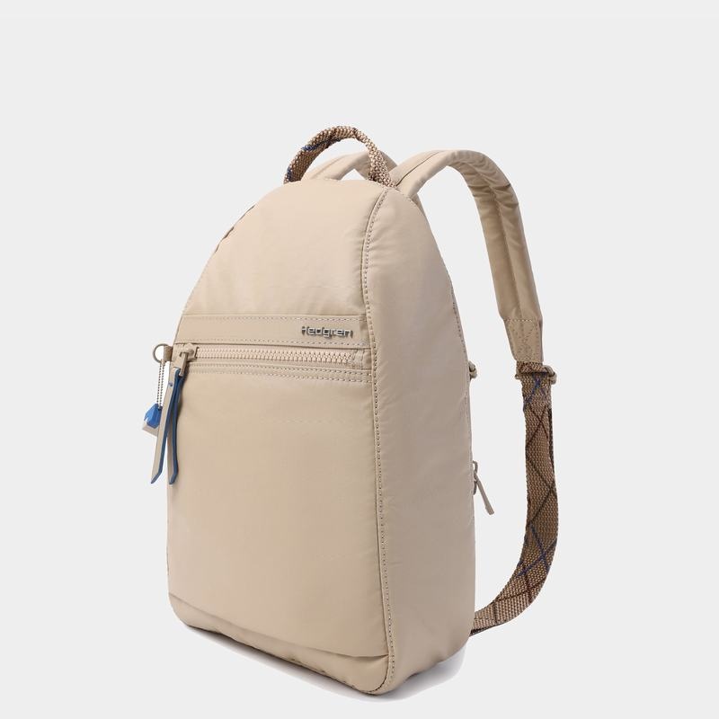 Beige Women's Hedgren Vogue Rfid Backpacks | TYX7644DR