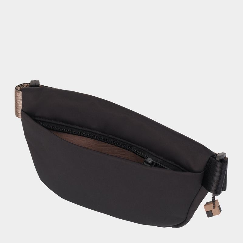 Black Brown Women's Hedgren Halo Belt Bags | TGB7961YU