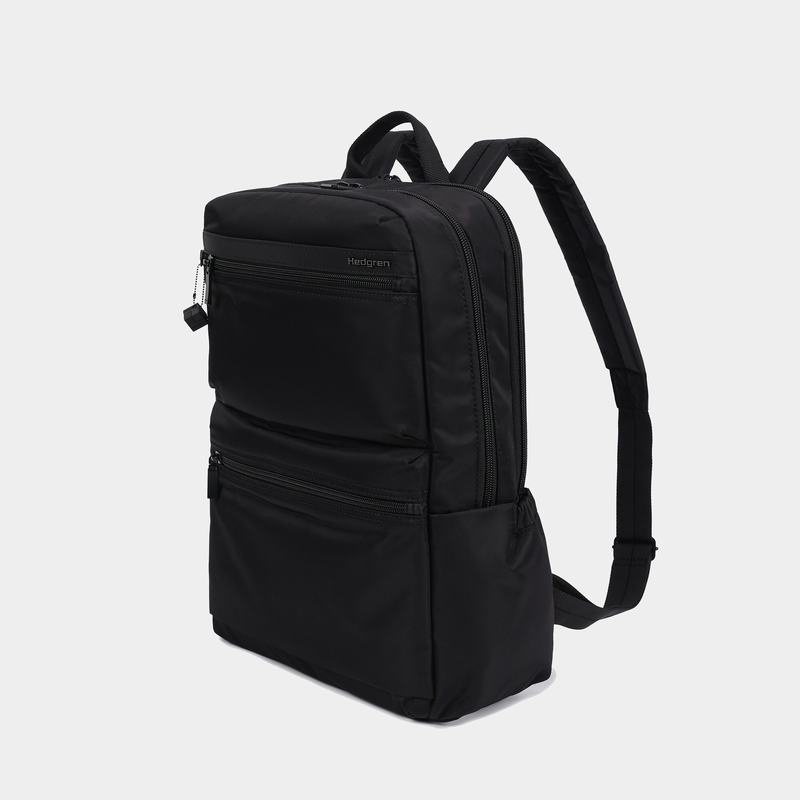 Black Women's Hedgren Ava Backpacks | ZON562QI