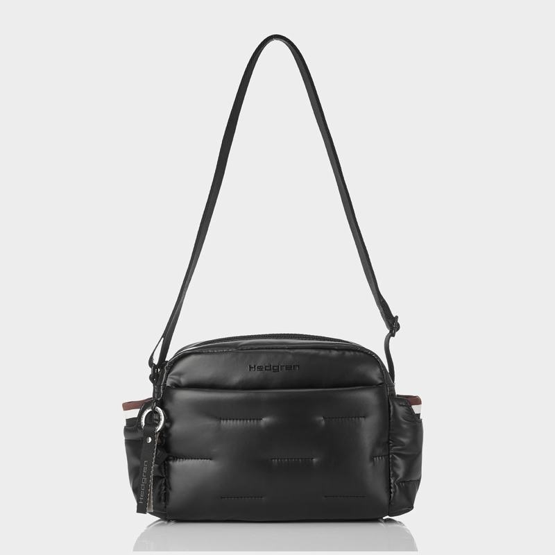 Black Women's Hedgren Cozy Shoulder Bags | WZH1499KT