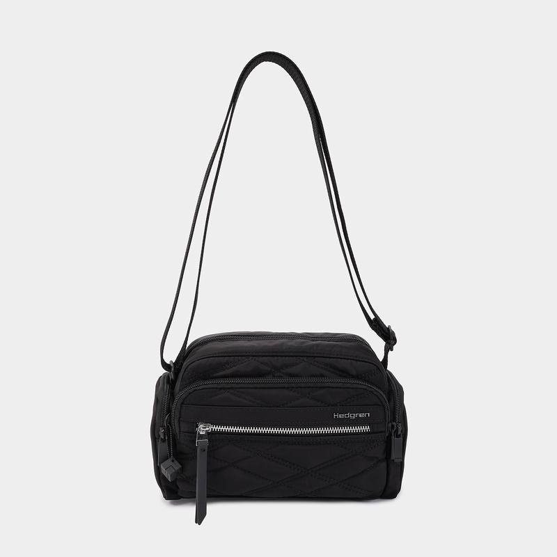 Black Women's Hedgren Emily Crossbody Bags | KAM185HI