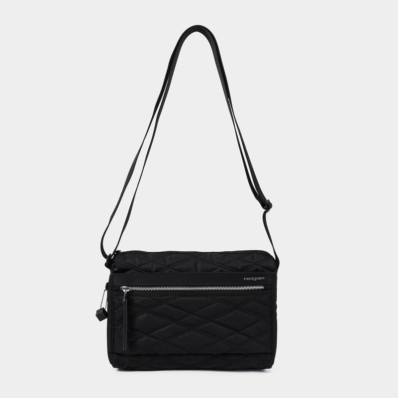 Black Women's Hedgren Eye Medium Shoulder Bags | LTD6278TO