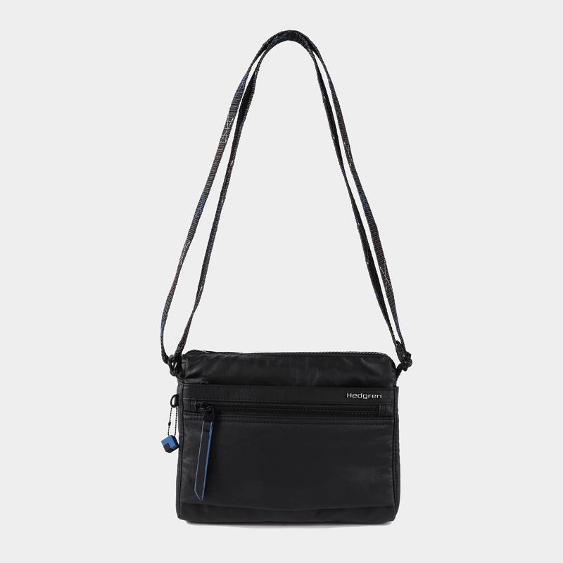 Black Women's Hedgren Eye Rfid Shoulder Bags | JYY7636MZ