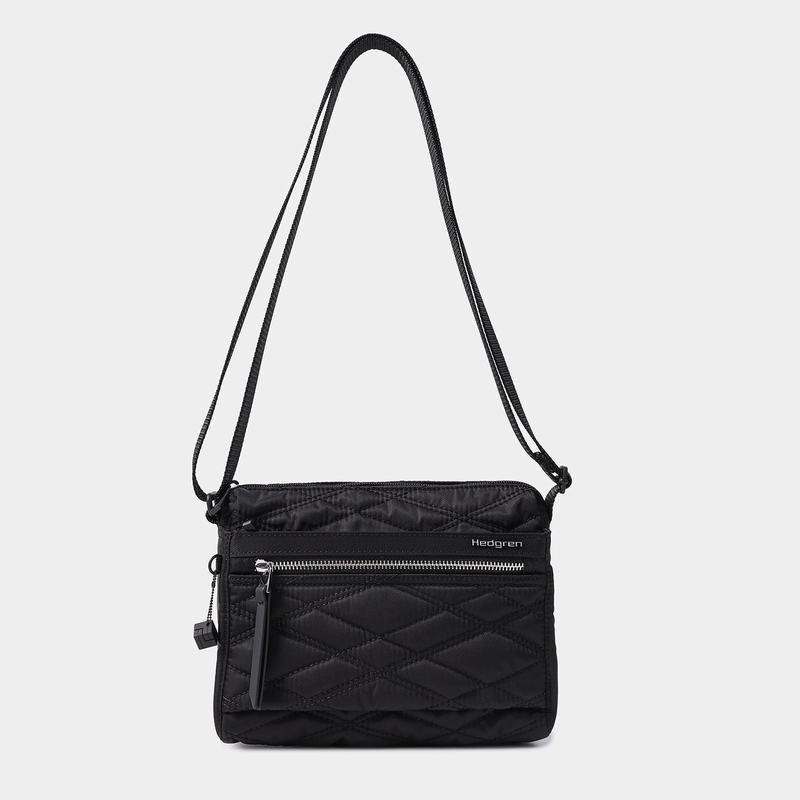 Black Women's Hedgren Eye Shoulder Bags | LHS2698SW