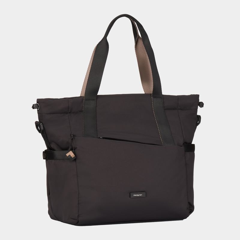 Black Women's Hedgren Galactic Tote Bags | OBI522AN