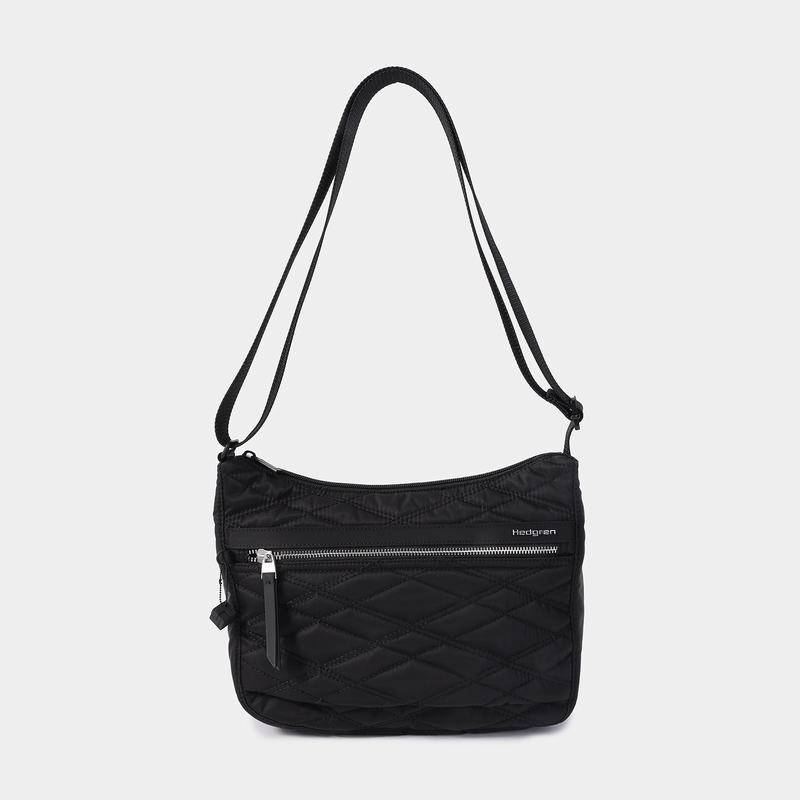 Black Women's Hedgren Harpers Crossbody Bags | ZGC8926VZ