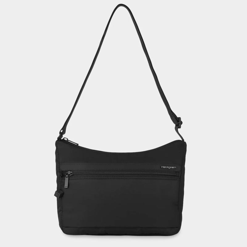 Black Women's Hedgren Harper's Rfid Shoulder Bags | LBF6392VP