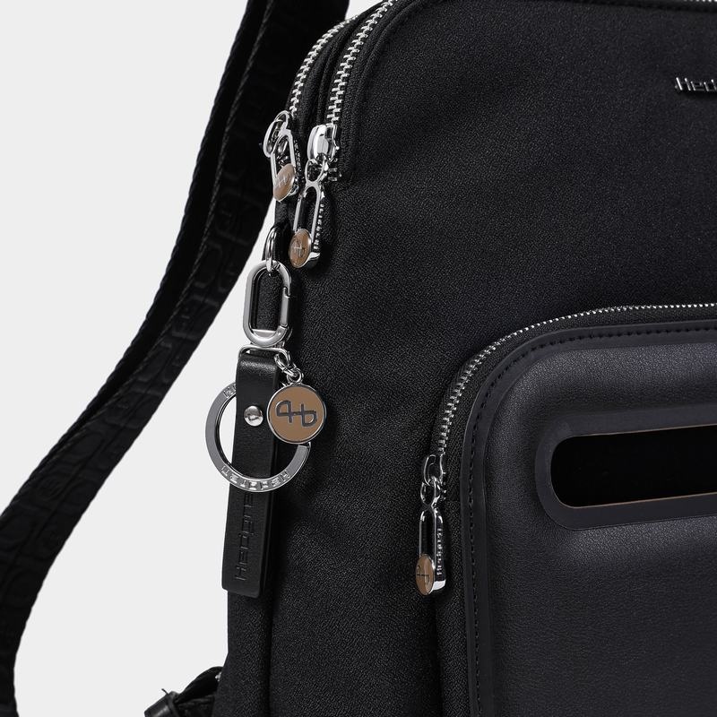 Black Women's Hedgren Latte Backpacks | CXG4584KJ